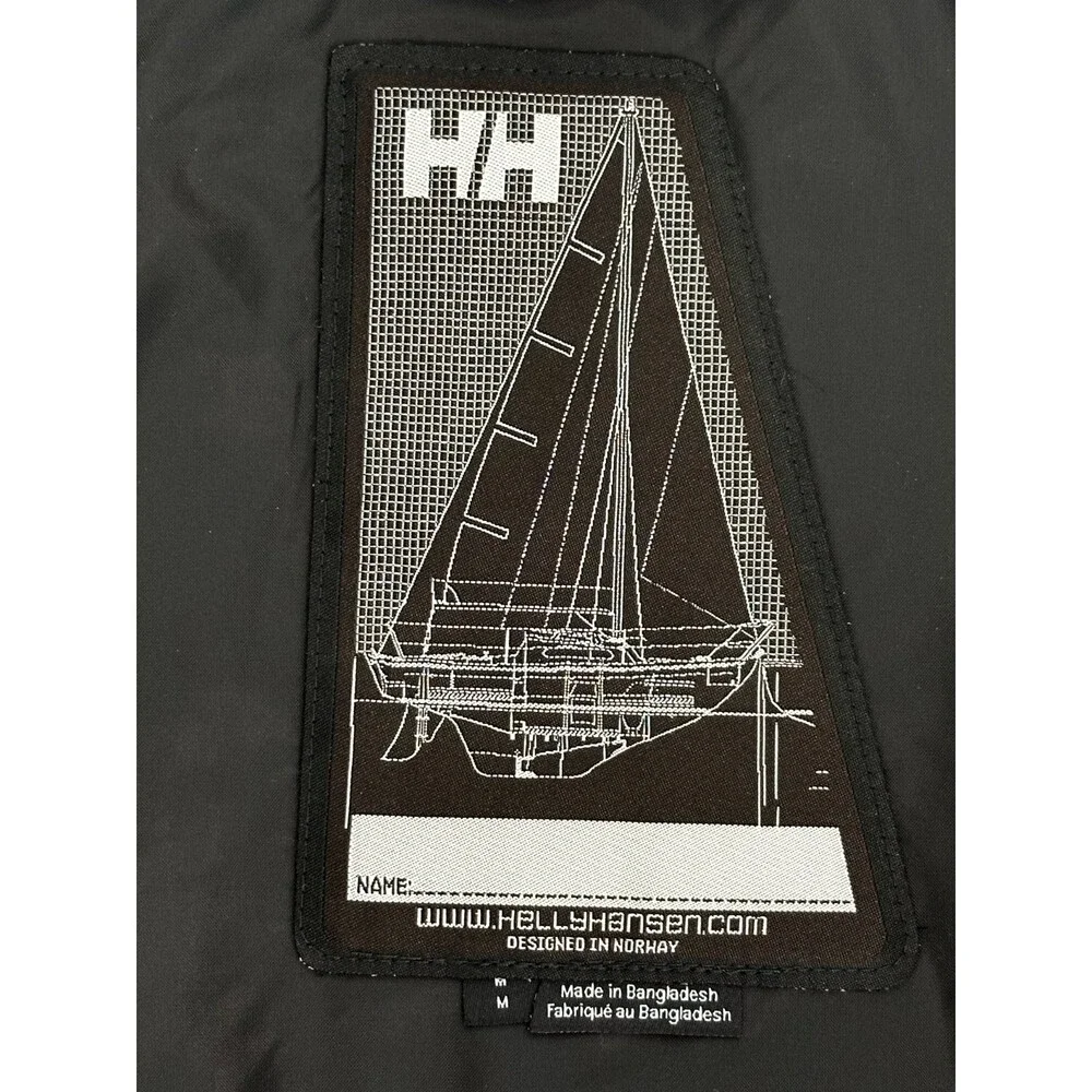 HELLY HANSEN Mens Crew Midlayer Jacket M Orange Sailing Gorpcore Outdoors Iconic